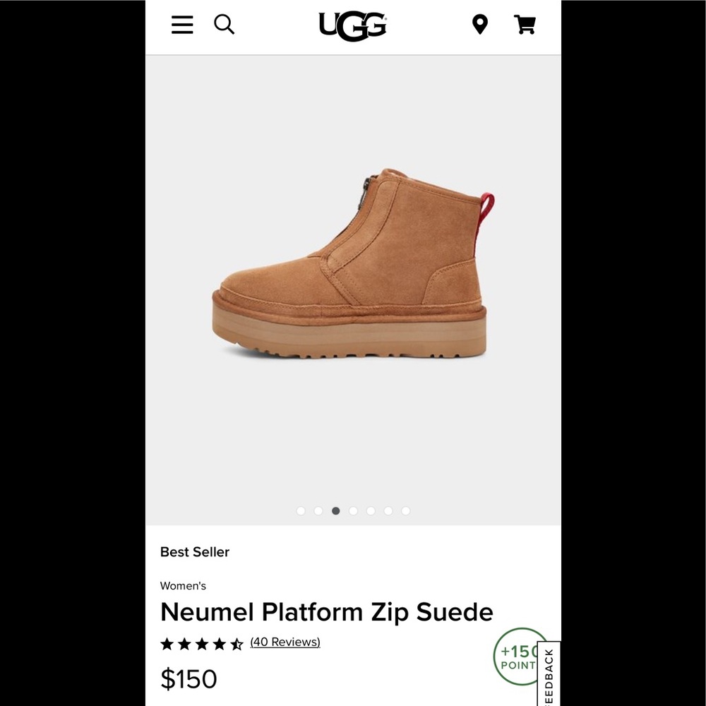 🐪NEW WITH TAGS🐪 UGG Neumel Platform Zip Suede 7,8,9,10,11 - Picture 4 of 13